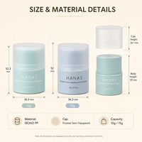 Contenant cosmétique torsadable en PP 10g 15g avec capuchon à pression pour baume à lèvres, parfum solide, couleur et logo personnalisés, OEM, écologique