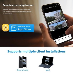 <span class=keywords><strong>Caméra</strong></span> PTZ multi-objectifs haute vitesse IPC360 pour la maison, 4K, 4 objectifs, WiFi, IP66, étanche, panoramique, navigation 3D, <span class=keywords><strong>compatible</strong></span> avec le cloud et <span class=keywords><strong>Alexa</strong></span> - Product Image 4