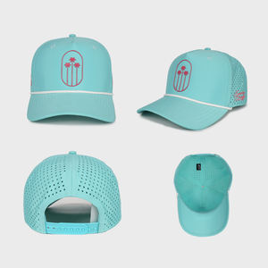 Casquette de golf légère en polyester avec logo brodé personnalisé, 5 panneaux, respirante, chapeau de sport, gorras, casquette de baseball perforée - Product Image 2