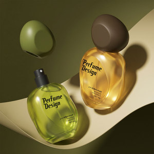 Flacone di Profumo Minimalista a Forma di Pietra da 50ml, Ecologico in <span class=keywords><strong>Vetro</strong></span>, per Marchi Sostenibili, Contenitore Personalizzabile con Logo - Product Image 1