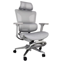Chaise de bureau ergonomique de qualité supérieure, avec revêtement en tissu de couleur personnalisée, profondeur de siège réglable, cadre en aluminium