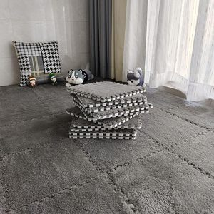 Alfombra Modular Moderna de 1 Pieza en Varios Colores, Tapetes de Espuma EVA Suaves y Afelpados, Baldosas Protectoras Antideslizantes para el Suelo, para Hacer Ejercicio - Product Image 5