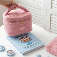 Sac cosmétique personnalisé en velours pour femme, avec fermeture éclair, poignée supérieure, multifonction, grand format, portable, élégant et professionnel