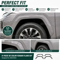 For Toyota RAV4 2026 Car Accessories 6PCS Wheel Arch Fender Flares OE Color Wide Body Trim Kit