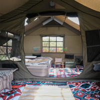 Tente gonflable portative de Camping en plein air avec la tente imperméable Gonflable Raincover Oxford la tente d'air de tissu pour le voyage de famille