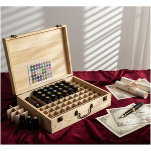 Support <span class=keywords><strong>de</strong></span> présentation <span class=keywords><strong>en</strong></span> <span class=keywords><strong>bois</strong></span> pour huiles essentielles, organisateur pour flacons <span class=keywords><strong>de</strong></span> 15 ml, collection <span class=keywords><strong>de</strong></span> vernis à ongles, boîte <span class=keywords><strong>de</strong></span> rangement à 80 emplacements pour huiles essentielles - Product Image 1