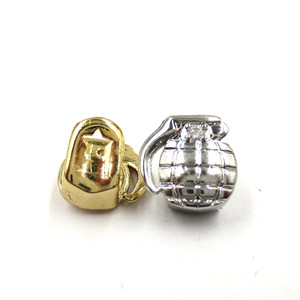 Grillz pour dents en or, forme grenade, pour un seul dentier, sertissage à la française, unisexe, usage quotidien - Product Image 4