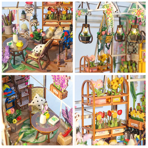 Hamaileon DIY Book Nook <strong>Kits</strong> for Adults-Garden House Bookshelf Insert 3d Puzzle Dollhouse Decor for Teen Girls Boys Women Men - Product Image 3