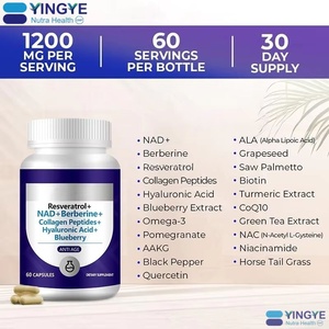 Großhandelspreis Nicotinamid-Adenin-Dinukleotid Kapseln Vegane Resveratrol NAD Booster Nahrungsergänzungsmittel Kapseln für Haut Anti-Aging - Product Image 3