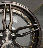 Nouvelles jantes en alliage d'aluminium forgé de 17 à 20 pouces à rayons multiples avec CB 66,1-78,1 mm