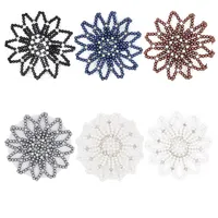 HB00003 Filet à chignon perlé fait main avec perles, élastique, pour la danse classique et les spectacles, accessoires de coiffure