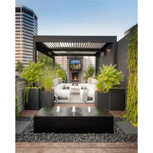 เพอร์โกลาระแนงบังแดดแบบปรับได้ด้วยมอเตอร์ไฟฟ้า รุ่นทันสมัย สำหรับกลางแจ้ง ขนาด 3x3 3x4 4x4 6x4  ทำจากอลูมิเนียมอัลลอยด์ ป้องกันแดดและฝน เป็นมิตรกับสิ่งแวดล้อม - Product Image 3