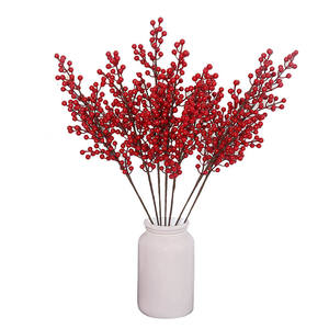 C-ABP001 En Gros rouge artificielle pics branche fleur baies en plastique plantes pour la décoration <span class=keywords><strong>de</strong></span> noël - Product Image 2