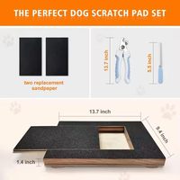 JQ Tapis à gratter multifonctionnel pour chien, planche à gratter et lime à ongles combinés pour le soin des ongles des chats et des chiens