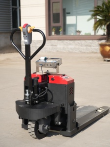 Transpaleta Eléctrica de 2T con Báscula, Batería de Plomo-Ácido, Neumático Sólido para Manejo de Materiales en Almacenes - Product Image 3
