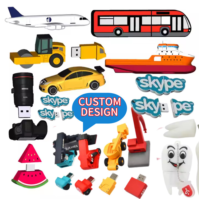 Special Custom Memorias Usb Shell Oem Logo Pvc Soft Rubber Hard External 32GB Cartoon Memory Stick Camera Shape Usb Flash Drive
