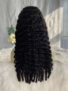 Perruques en <span class=keywords><strong>cheveux</strong></span> naturels noirs vietnamiens bruts, sans colle, bouclées birmanes, en gros, comme produits de beauté, perruques en dentelle de <span class=keywords><strong>cheveux</strong></span> humains - Product Image 4