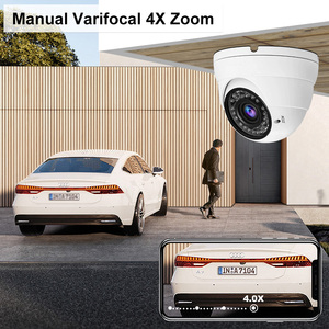 Caméra de surveillance CCTV 1080P avec support OEM, zoom 4X, 4-en-1 (AHD/CVI/TVI/CVBS), caméra tourelle IP66, portée IR 100 pieds - Product Image 3