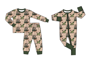 Nouvel ensemble de pyjamas à manches longues pour enfants, motif camouflage de chasse, tenues assorties pour enfants - Product Image 2