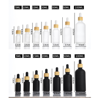 Vente en gros de pipettes en verre de haute qualité graduées de 10 ml à 120 ml, flacon compte-gouttes en verre pour crème de soin de la peau, huile essentielle, gouttes pour les yeux