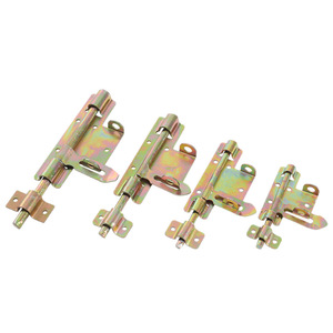 Door Bolt 6 <b>8</b> 10 12 Inch <b>Iron</b> Q235 Color Zinc Plated Heavy Duty Traditional Style Universal For Left Right Doors - Product Image 3
