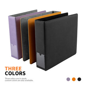 <span class=keywords><strong>Carpeta</strong></span> <span class=keywords><strong>Portafolio</strong></span> A4 de Cuero y Lino de 1 Pulgada con 3 Anillas, Logotipo Personalizado, Clips Redondos de Colores, para Planificador, Cuaderno y Archivador de Películas, de Fábricas Pofeis - Product Image 2