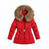 Veste matelassée pour femme sur mesure, de haute qualité, respirante, pour l'hiver, avec capuche en fourrure, pour l'extérieur