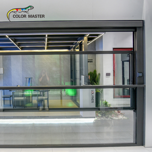 그래픽 디자인의 전기 자동 수직 양방향 알루미늄 합금 루버 리프팅 창 - Product Image 5