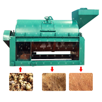 Machine de traitement des fibres de coco, machine de défibrage des fibres de coque de noix de coco