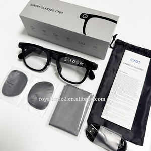 نظارات CY-01 الذكية بكاميرا 8 ميجابكسل وصوت HIFI، سماعة رأس ذكية قابلة للارتداء مع خاصية تقليل الضوضاء ENC، نظارات شمسية مضادة للضوء الأزرق ومترجم بالذكاء الاصطناعي - Product Image 1