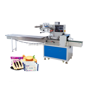 Automatic Pillow <b>Packaging</b> Machine Multifunction Cheese Cake Cookies Candies Pillow Flow <b>Packaging</b> Machine With The Best Price - Product Image 1