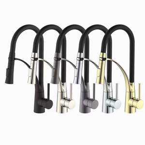 <span class=keywords><strong>Robinet</strong></span> de cuisine pivotant en laiton, style gris, avec connexion flexible, <span class=keywords><strong>robinet</strong></span> de cuisine durable - Product Image 6