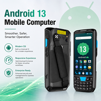 Terminal PDA Genggam Industri Android 13 Tangguh 4G Pemindai Barcode 1D 2D QR untuk Pengumpulan Data Inventaris Gudang
