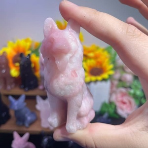 Artesanía de Cristal Tallada en Forma de Animales, Mezcla de Materiales, Zorro y <span class=keywords><strong>Lobo</strong></span>, para Decoración Fengshui, Venta Caliente de Fábrica, Nuevo - Product Image 4