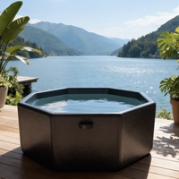 Système de thérapie par bain froid tout-en-un avec machine de refroidissement, grande baignoire de récupération sportive gonflable en PVC personnalisée pour l'extérieur