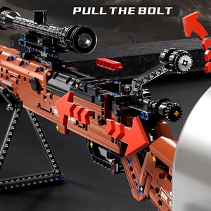TGL T2031 Fusil de sniper militaire de la Seconde Guerre mondiale, modèle de jeu, armes urbaines, peut tirer des balles, briques MOC, jouets, cadeau, ensembles de blocs de construction - Product Image 3