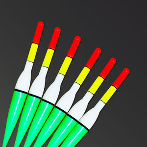 Flotador de Pesca Vertical Luminoso de Plástico con Perfil en T de Alta Calidad para Uso en Ríos, Paquete Individual - Product Image 1