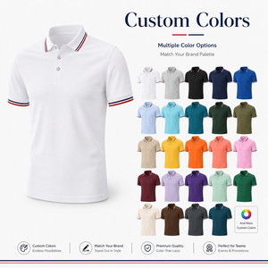 Camisa de Golf Personalizada con Logotipo Premium, Cuello con Ribete, Estilo Clásico, Casual de Negocios, Venta al Por Mayor, Colores Personalizados - Product Image 3