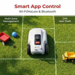 เครื่องตัดหญ้าอัตโนมัติแบบหุ่นยนต์ L2000 2000 ระดับ IP66 สำหรับการจัดการพื้นที่หลายโซน ㎡   200 ㎡ เครื่องตัดหญ้าอัจฉริยะ Wi-Fi/HaLow+BT - Product Image 5