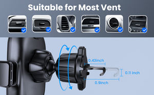 حامل هاتف للسيارة من APPS2car بتصميم دوار 360 درجة مصنوع من البلاستيك ABS متين يثبت على فتحة التهوية تصميم جديد 2025 إكسسوارات السيارات - Product Image 5
