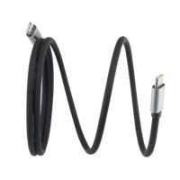 Câble USB-C vers USB-C magnétique anti-emmêlement à enroulement automatique OEM 100W 5A, cordon de charge rapide et de transfert de données Type-C pour ordinateur portable et accessoires de téléphone