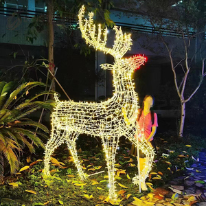 Lớn Chất lượng cao thương mại đứng 10ft 20ft 30ft 40ft 50ft 60ft khổng lồ lập trình LED chiếu sáng Cây giáng sinh làng hiển thị - Product Image 6