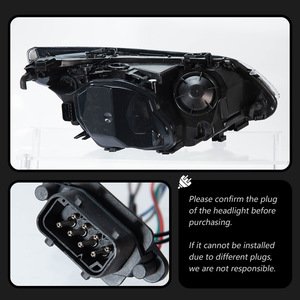 Conjunto de Faros Delanteros para <span class=keywords><strong>BMW</strong></span> <span class=keywords><strong>E60</strong></span> Serie 5 <span class=keywords><strong>520i</strong></span> 523i 525i 530i 2003-2010, Ojo de Ángel, Lente de Proyector Bi-Xenón, Actualización LED DRL - Product Image 6