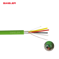 Cable KNX de 4 Conductores, Par Trenzado, 2x2x0.8mm, Cobre Puro, Cubierta Libre de Humo y Halógenos, para Domótica y Edificios Inteligentes, Cable Bus KNX EIB