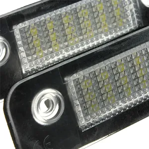 2 ชิ้น 12 โวลต์ 18 LED ไฟป้ายทะเบียนรถสีขาวโคมไฟป้ายทะเบียน SMD สำหรับฟอร์ด ฟิวชั่นสำหรับมอนดิโอ/MK2 สำหรับเฟียสต้า MK5 - Product Image 5