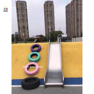 Chất lượng cao sân chơi ngoài trời trượt trẻ em thép không gỉ trượt sân chơi trong nhà với giá nhà máy hợp lý - Product Image 4