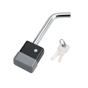 1/2 \ "Chrome Receiver khóa cong Hitch Pin khóa Hitch Trailer Bộ Phận & phụ kiện - Product Image 1