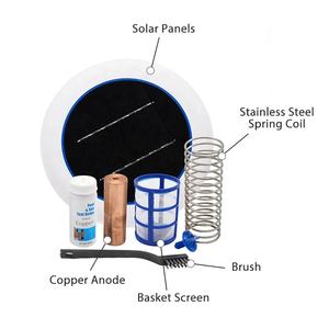 Nouvelle technologie Portable solaire <span class=keywords><strong>cuivre</strong></span> <span class=keywords><strong>argent</strong></span> ion désinfection piscine <span class=keywords><strong>ioniseur</strong></span> solaire flottant purificateur d'eau - Product Image 1