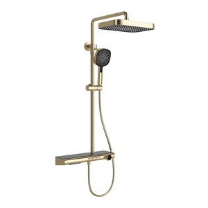 Équipement de douche de salle de bain de conception nouvelle, pomme de douche pluie cascade, système de réglage à touches de piano mural - Product Image 1
