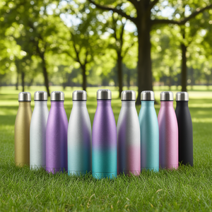 Hipdeer Stainless Steel Water Bottle 500ml Double Wall Vacuum Insulated BPA Free Portable Sports Flask For Outdoor Gym Office - Product Image 2